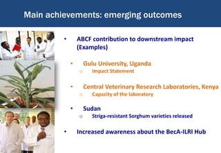 BecA-ILRI Hub capacity building program: Empowering African scientists and institutions to solve Africa’s agricultural challenges
