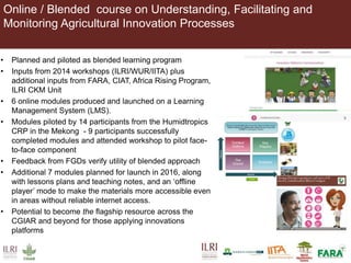 Overview of Capacity Development at ILRI