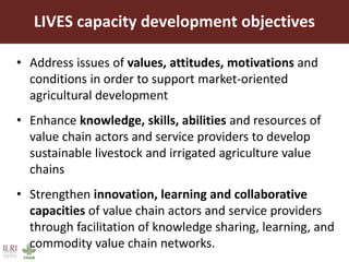 LIVES Capacity Development approaches and interventions