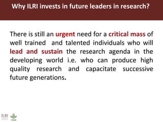 Developing future leaders through fellowships 