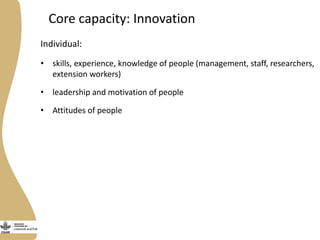 Gender capacity assessment and development in the Livestock and Fish research program