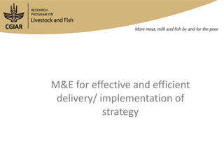 Developing and implementing an effective and efficient gender capacity development strategy for partners