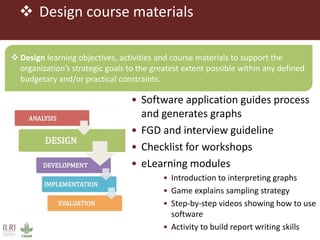 Instructional design at ILRI: Working with the Feed Assessment Tool (FEAST)