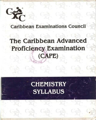 Cape chemistry-syllabus