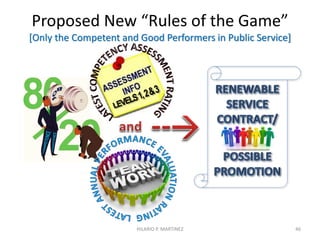 Which serves Public Interest better?
HILARIO P. MARTINEZ 46
 