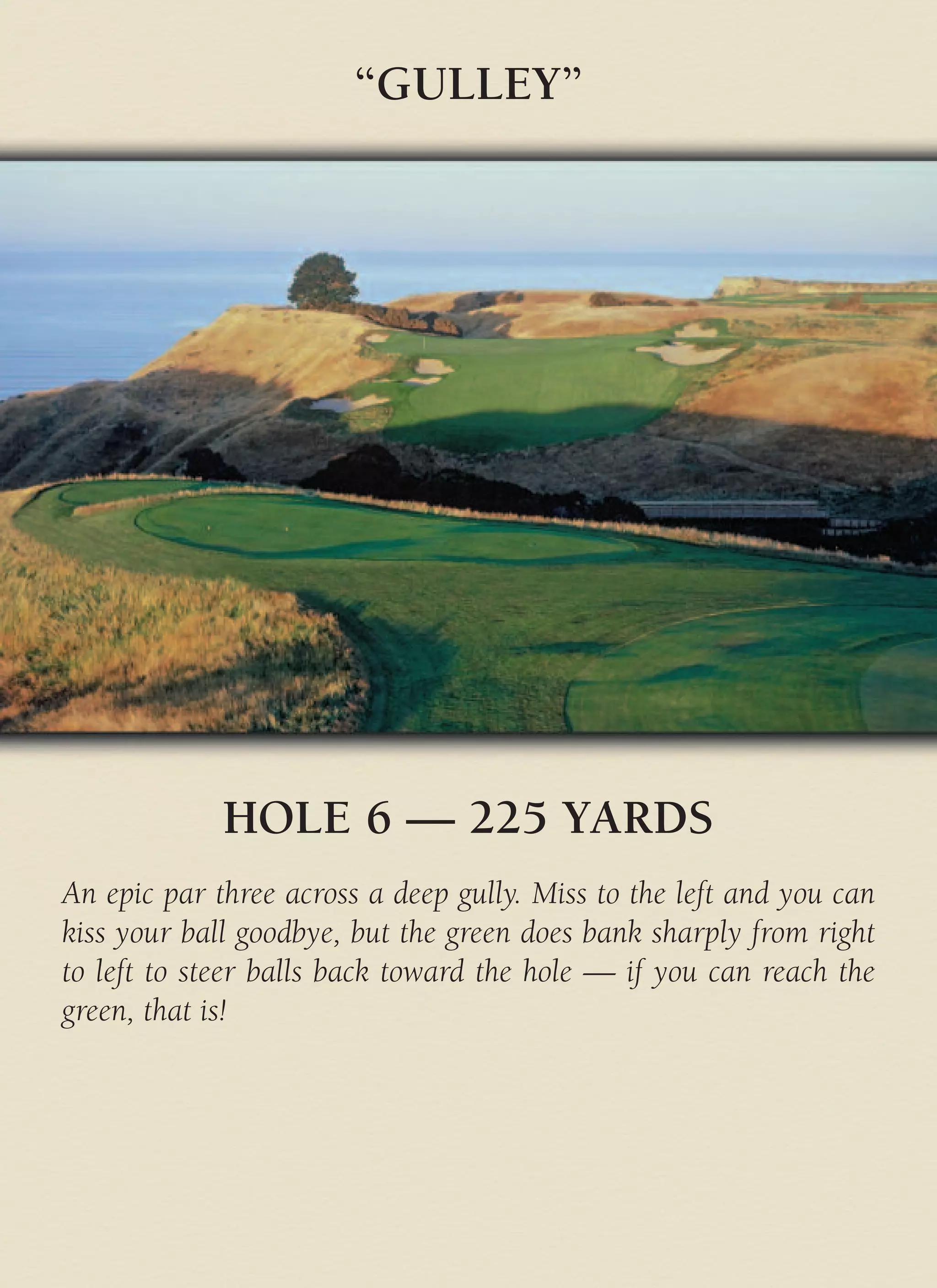 Cape Kidnappers Golf Course Yardage Chart Pdf