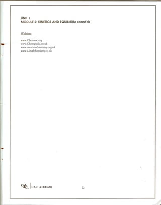 Cape chemistry syllabus - Complete