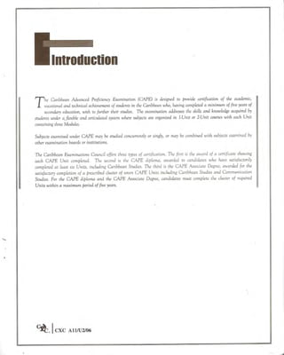 Cape chemistry syllabus - Complete