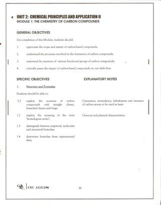Cape chemistry syllabus - Complete