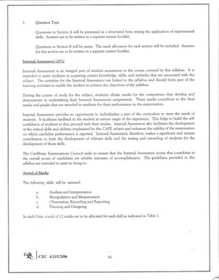 Cape chemistry syllabus - Complete