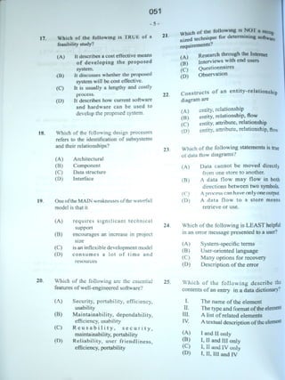 CAPE Computer Science Unit 2 Paper 1 - Batch#2