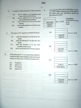 CAPE Computer Science Unit 2 Paper 1 - Batch#4 | PDF