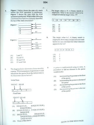 CAPE Computer Science Unit 2 Paper 1 - Batch#4 | PDF