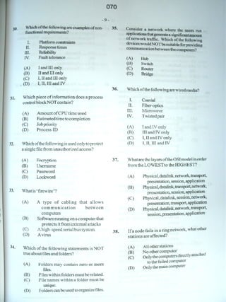 CAPE Computer Science Unit 2 Paper 1 - Batch#4 | PDF