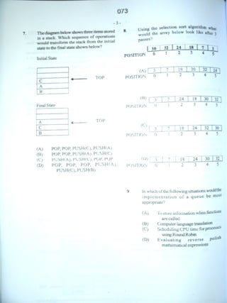CAPE Computer Science Unit 2 Paper 1 - Batch#5 | PDF