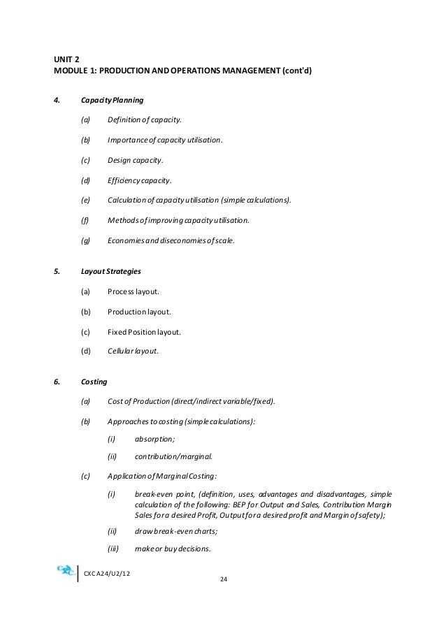 30 unit 2 module 1 production and operations management
