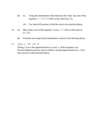 Pure Math Unit 2 Module 2 CAPE PURE MATHEMATICS UNIT 2 MODULE 2 PRACTICE QUESTIONS | PDF