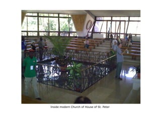 Inside modern Church of House of St. Peter