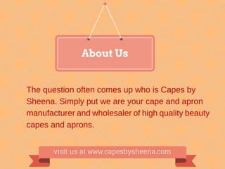 Salon Apparel- Capes by sheena
