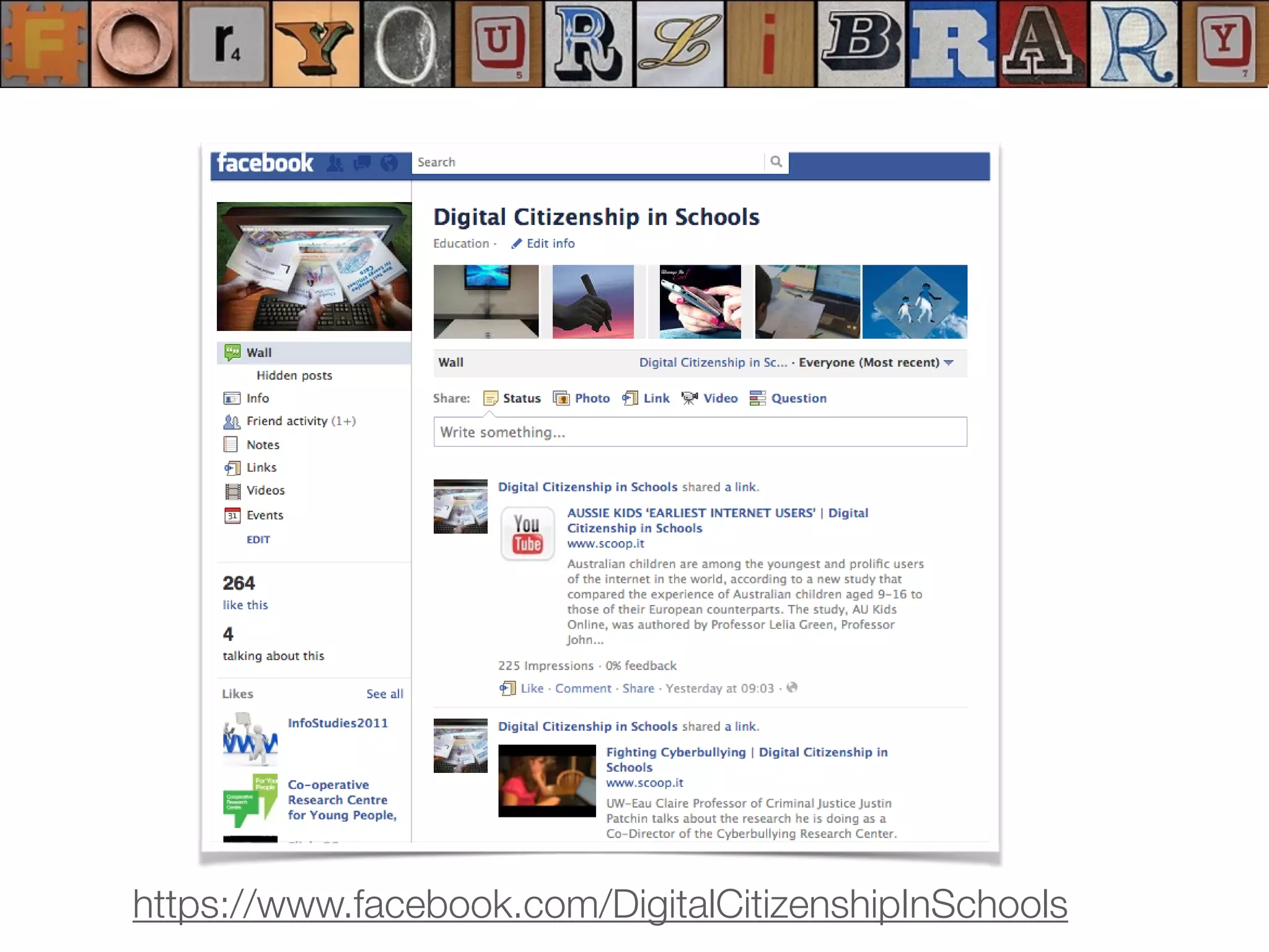 https://www.facebook.com/DigitalCitizenshipInSchools
 