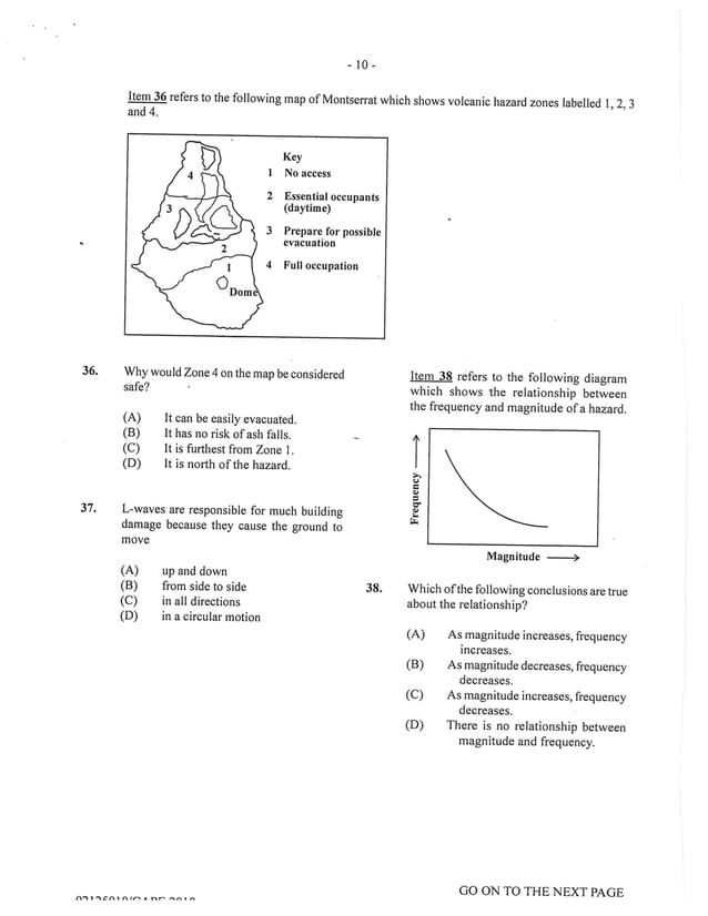 CAPE GEOGRAPHY UNIT 1 PAST PAPER 2018 PDF
