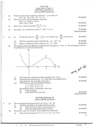 Cape Pure Math Ia Sample Cape pure math unit 1 past papers | DOCX