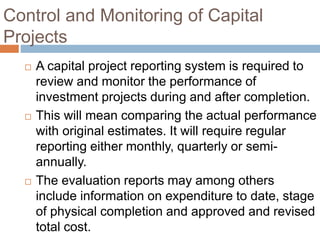 Capital expenditure planning and control | PPT