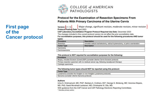 CAP_Foundation_Cancer_Protocols_June2023.pdf | Cancer | Diseases and ...