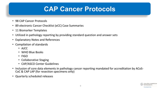 CAP_Foundation_Cancer_Protocols_June2023.pdf | Cancer | Diseases and ...
