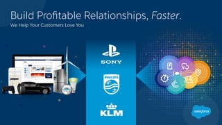 We Help Your Customers Love You
Build Proﬁtable Relationships, Faster.
 