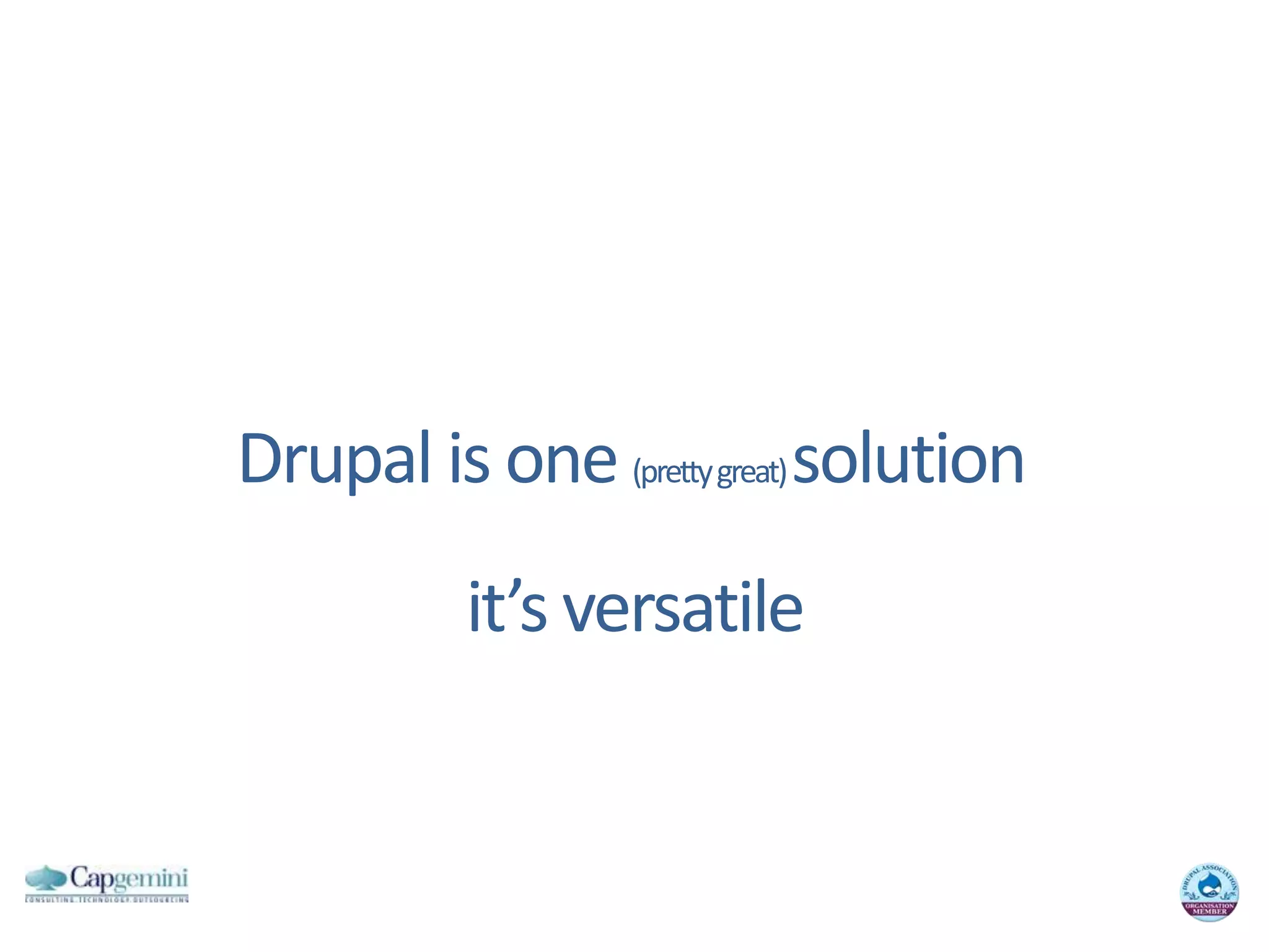 Drupal is one (prettygreat) solutionit’s versatile