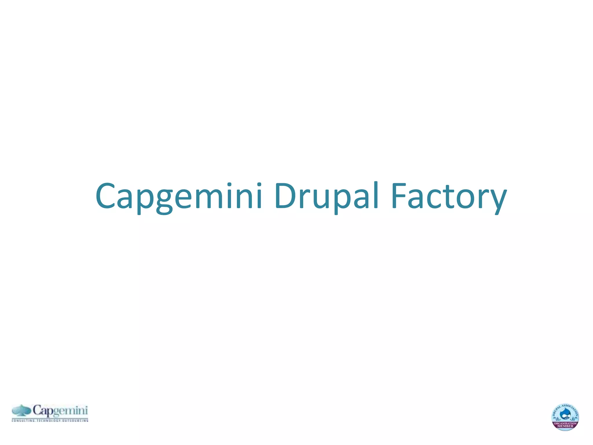 Capgemini Drupal Factory