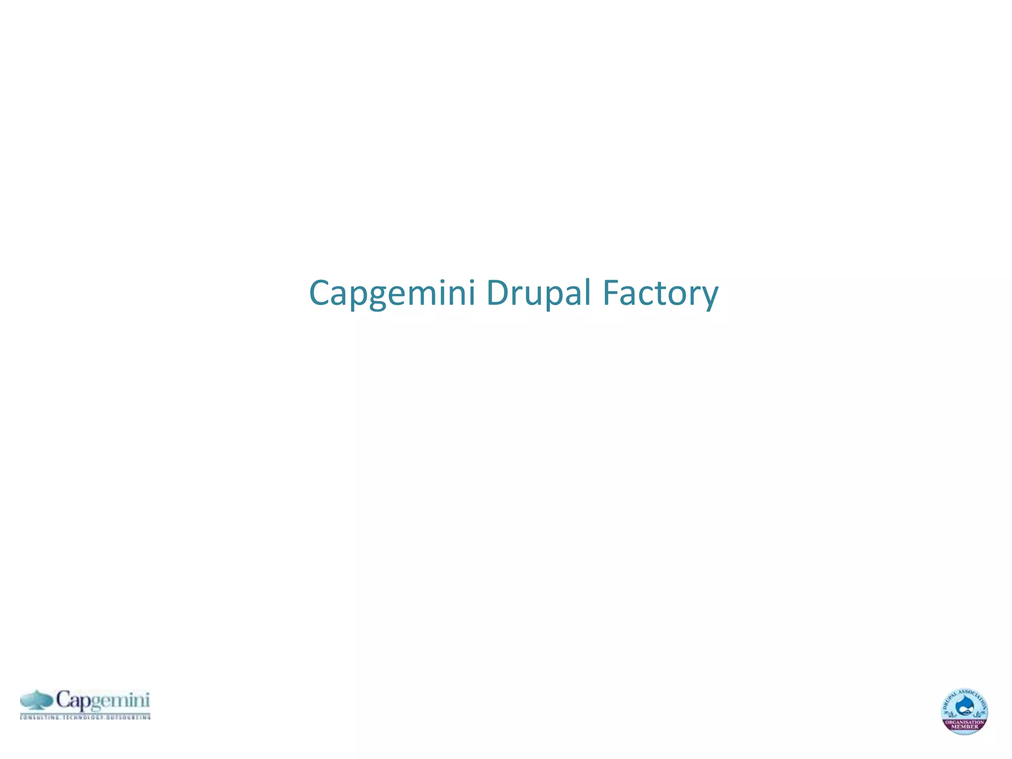 Capgemini Drupal Factory