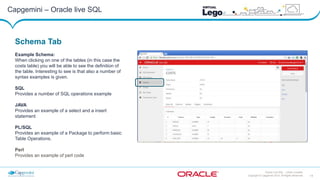 Capgemini oracle live-sql | PPTX