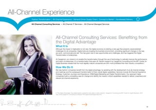 11
Fashion Transformation | All-Channel Experience | Demand-Driven Supply Chain | Concept to Market | Accelerated Delivery...