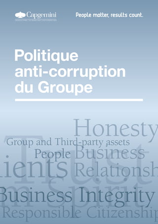 p
Politique
anti-corruption
du Groupe
 