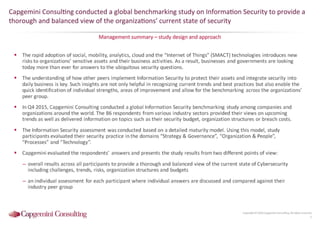 Information Security Benchmarking 2016