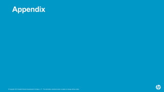 © Copyright 2015 Hewlett-Packard Development Company, L.P. The information contained herein is subject to change without notice.
Appendix
 