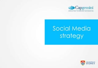 Social Media
strategy

 
