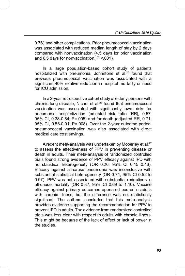 CAP guidelines 2010
