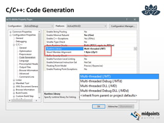 C/C++: Code Generation
 