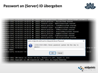Passwort an (Server) ID übergeben
 