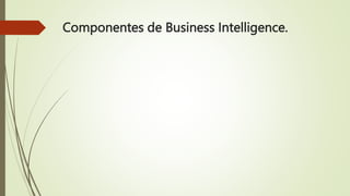 Componentes de Business Intelligence.
 