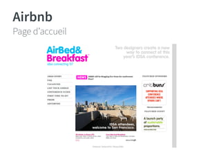 Airbnb 
Page d’accueil 
 