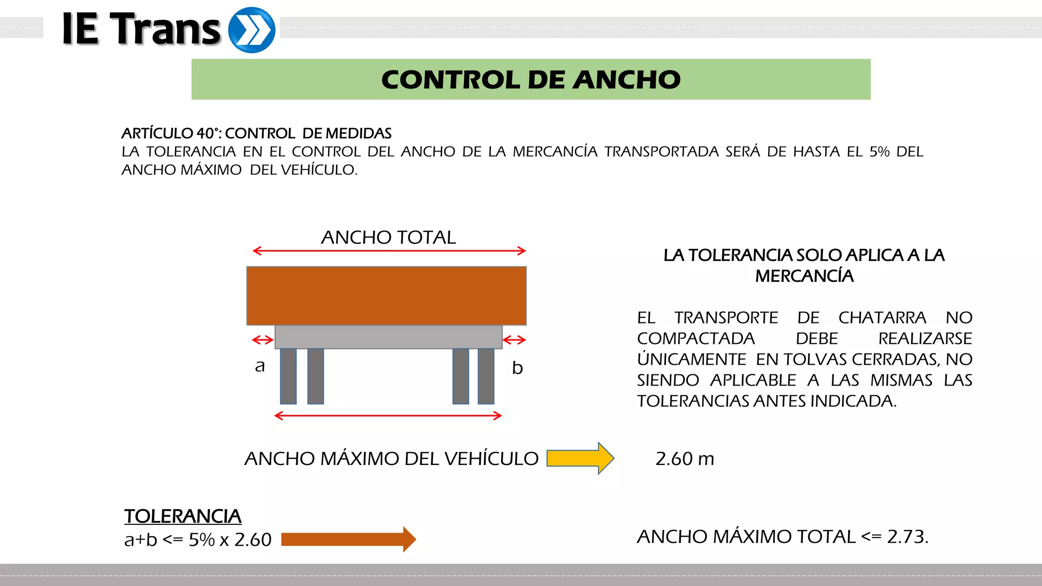 Capacitación Pesos y Medidas Vehiculares