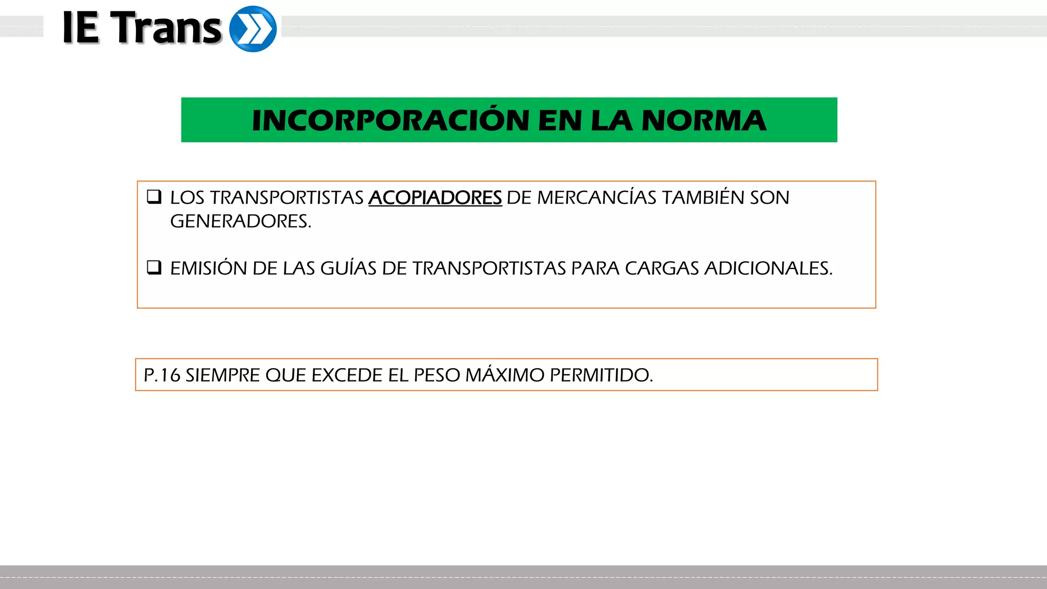 Capacitación Pesos y Medidas Vehiculares