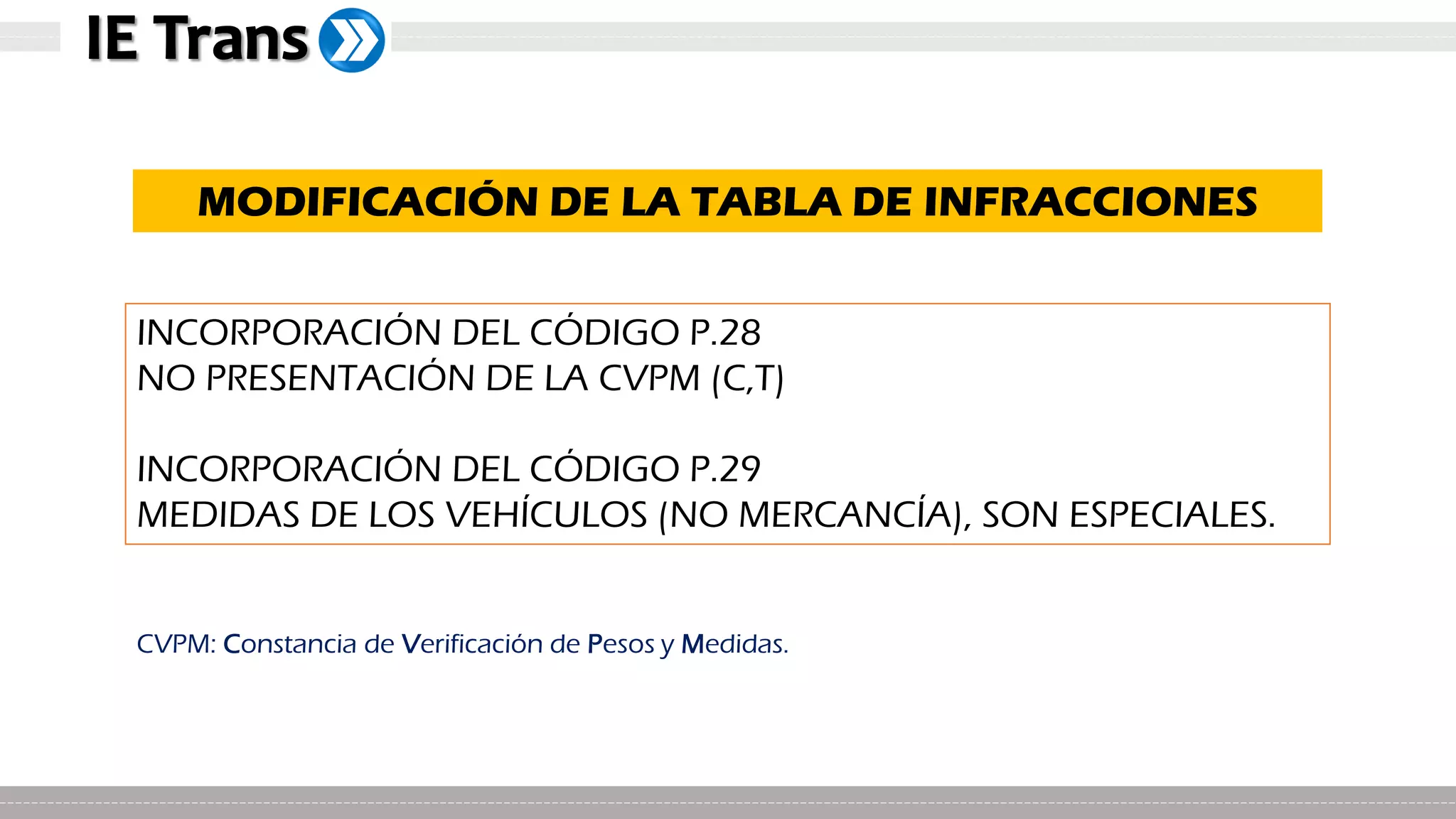 Capacitación Pesos y Medidas Vehiculares