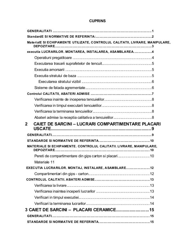 Cap Ii Caiet De Sarcini Norme Standarde 5