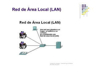 Facultad de Tecnología – Carrera de Ing. de Sistemas
http://www.usfx.edu.bo
Red de Área Local (LAN)
 
