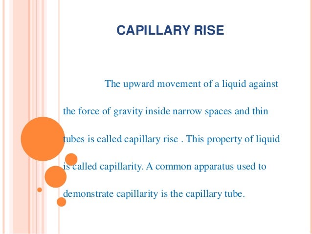 capillary action